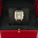 31mm Large Santos-Dumont Steel and Rose Gold Quartz