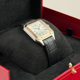 31mm Large Santos-Dumont Steel and Rose Gold Quartz