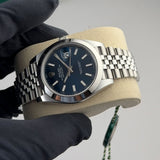 41mm Steel Blue Index Dial Jubilee