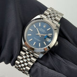 41mm Steel Blue Index Dial Jubilee
