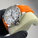 42mm White Polar Dial Orange RubberB 2014
