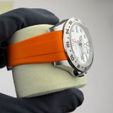 42mm White Polar Dial Orange RubberB 2014
