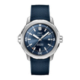 42mm Stainless Steel Blue Dial On Blue Rubber Strap