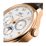 42mm 18k Rose Gold Perpetual Calendar Silver Dial