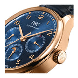 42mm 18k Rose Gold Perpetual Calendar Blue Dial