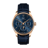 42mm 18k Rose Gold Perpetual Calendar Blue Dial