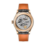 40mm 18k Rose Gold Automatic Black Dial On Black Strap