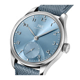 40mm 18k White Gold Automatic Blue Dial On Blue Strap