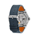 40mm 18k White Gold Automatic Blue Dial On Blue Strap