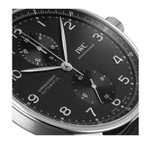 41mm Stainless Steel Chronograph Black Dial On Strap