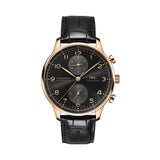 41mm 18k Rose Gold Chronograph Black Dial