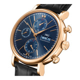 42mm 18k Rose Gold Chronograph Blue Dial