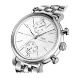 39mm Stainless Steel Chronograph White Dial On Bracelet