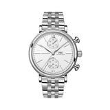 39mm Stainless Steel Chronograph White Dial On Bracelet