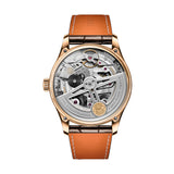 42mm 18k Rose Gold Automatic Silver Plated Dial