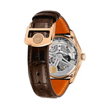 42mm 18k Rose Gold Automatic Silver Plated Dial