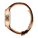 42mm 18k Rose Gold Automatic Silver Plated Dial