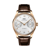 42mm 18k Rose Gold Automatic Silver Plated Dial