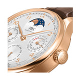 44mm 18k Rose Gold Perpetual Calendar Silver Dial