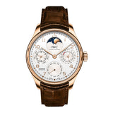 44mm 18k Rose Gold Perpetual Calendar Silver Dial