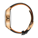 44mm 18k Rose Gold Perpetual Calendar Black Dial On Black Strap