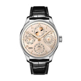 44mm 18k White Gold Perpetual Calendar Dune Dial On Black Strap