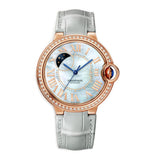 36mm 18k RG Diamond Bezel MOP Dial