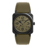 41mm BR-03 Green Military Ceramic On Green Strap
