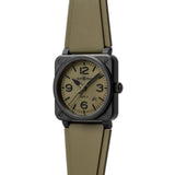 41mm BR-03 Green Military Ceramic On Green Strap