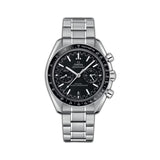 44mm Racing Chronograph Black Dial Stainless Steel Bracelet