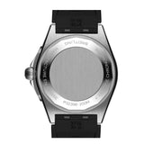 40mm Ice Blue Dial Automatic GMT Black Rubber Strap