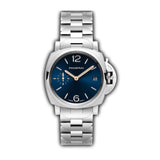 38mm Luminor Due Stainless Steel Blue Sandwich Dial