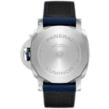 44mm ESteel Blu Profondo Blue Dial