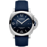 44mm ESteel Blu Profondo Blue Dial