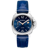 38mm Luna Moonphase Blue Dial On Strap