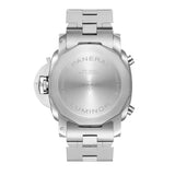 44mm Chrono White Dial Stainless Steel Bracelet