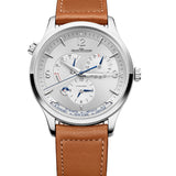 40mm Geographic Stainless Steel Silver Dial