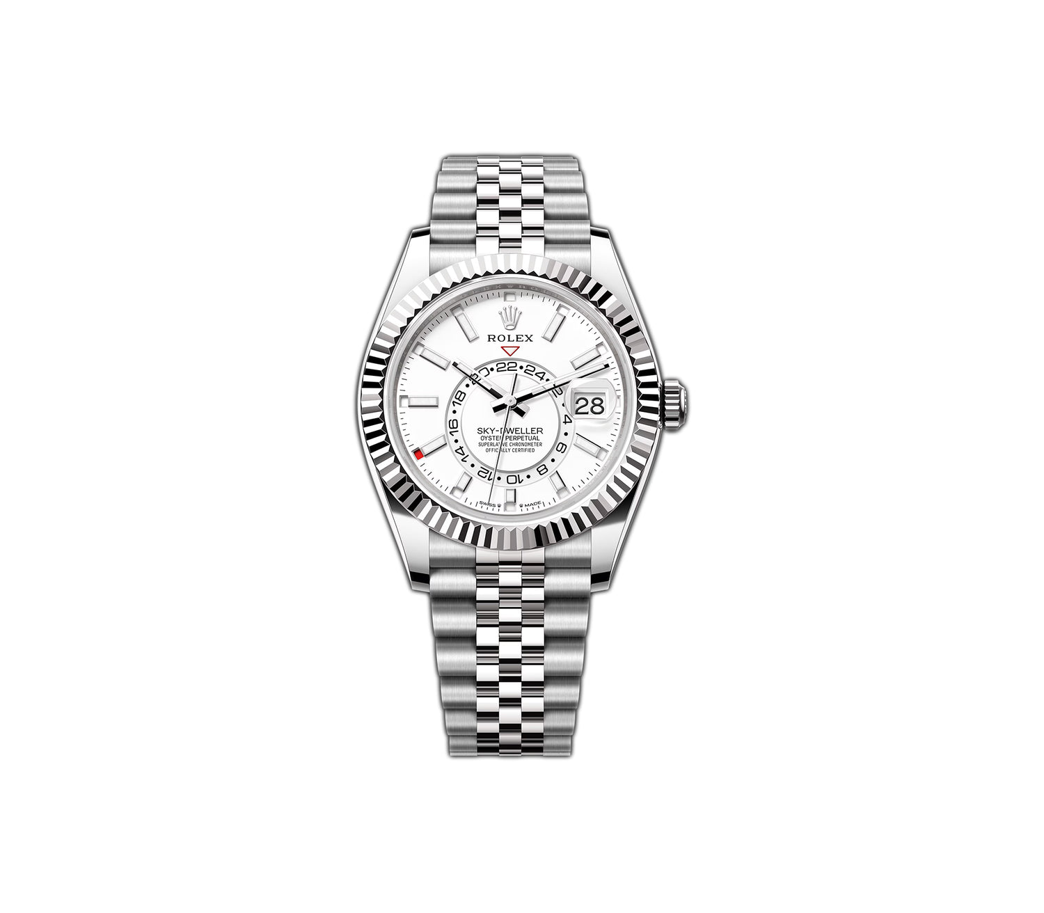 Rolex Sky Dweller 42mm Stainless Steel White Dial Jubilee 336934