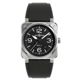 41mm BR-03 Stainless Steel Black Dial Black Strap
