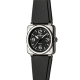 41mm BR-03 Stainless Steel Black Dial Black Strap