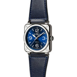 41mm BR-03 Stainless Steel Blue Dial Blue Strap