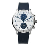 41mm Chronograph Stainless Steel White Dial