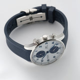 41mm Chronograph Stainless Steel White Dial