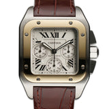 42mm Santos 100 XL Chronograph Steel and 18k YG