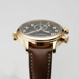 38mm Pilot Travel Time 18k RG Chocolate Brown Dial