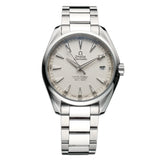 41mm Aqua Terra 150mm Steel Silver Teak Dial