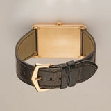 30mm 18k Rose Gold Golden Dial Dress Watch