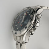 42mm Steel Chronograph Blue Dial