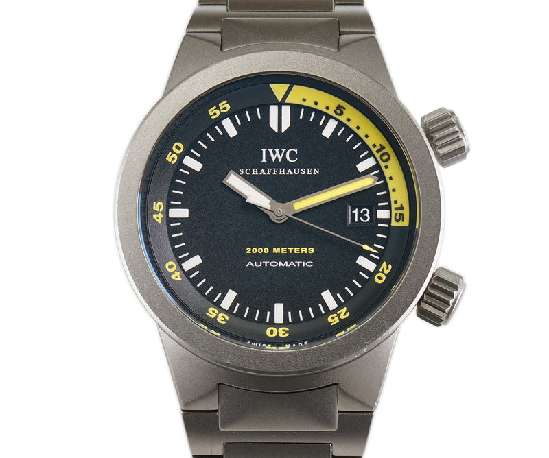 Iwc aquatimer clearance titanium