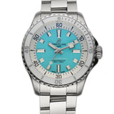 36mm Auto Turquoise Dial Steel Bracelet